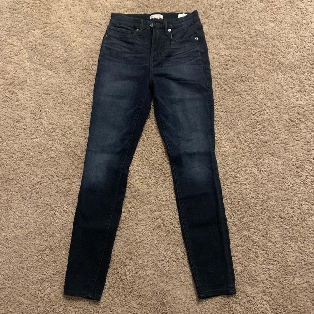 Good American Women's Skinny Jeans - Dark Blue